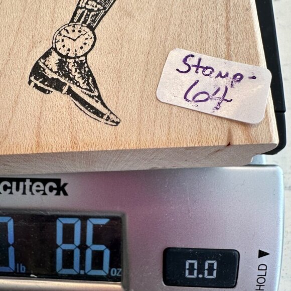 Stampers Anonymous Steampunk Rubber Stamp Paper Doll Time Clock V2- 698 Mounted - Picture 6 of 6